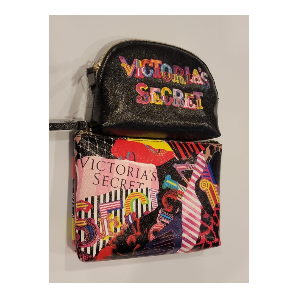 NWOT Victoria Secret 2 Piece Makeup Tease Bag Set